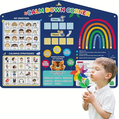 Calm down corner emotion chart - educational toys printed media