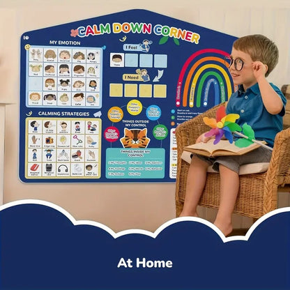 Calm down corner emotion chart - educational toys printed media