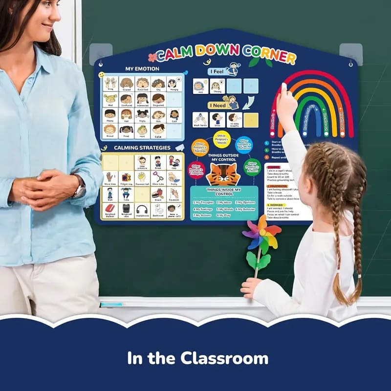Calm down corner emotion chart - educational toys printed media