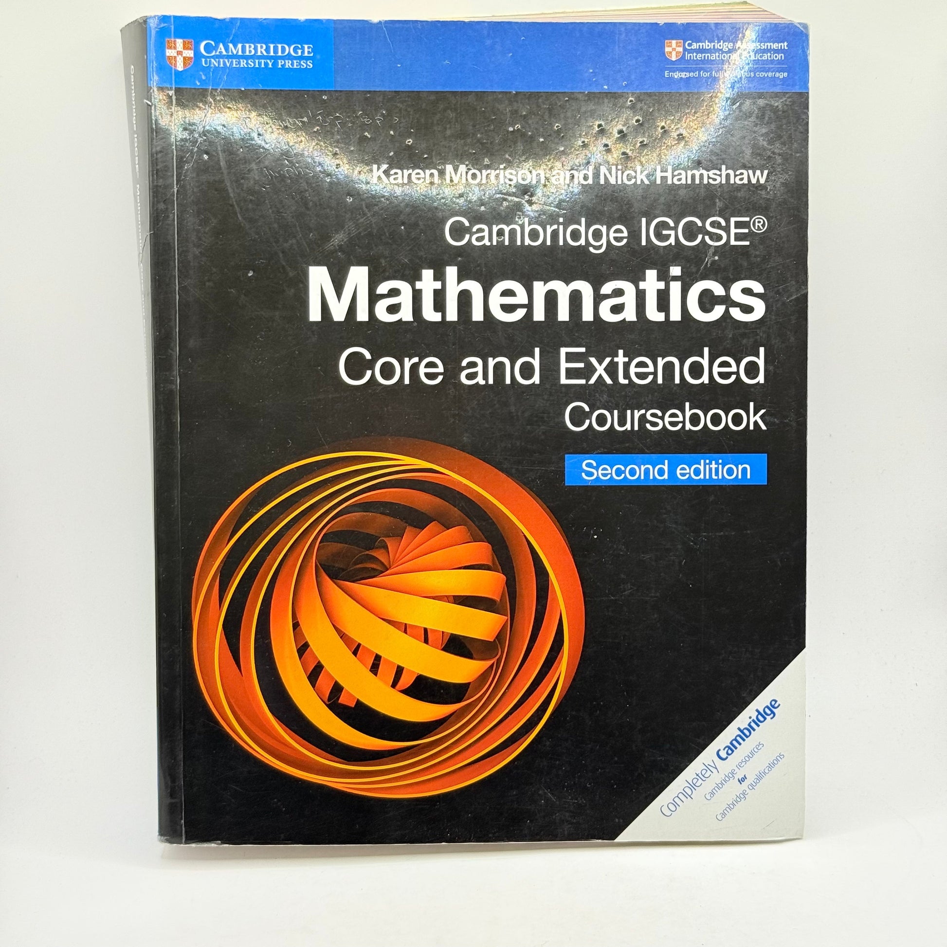 Cambridge igcse® mathematics core and extended coursebook by karen morrison and nick hamshaw - print books condition: