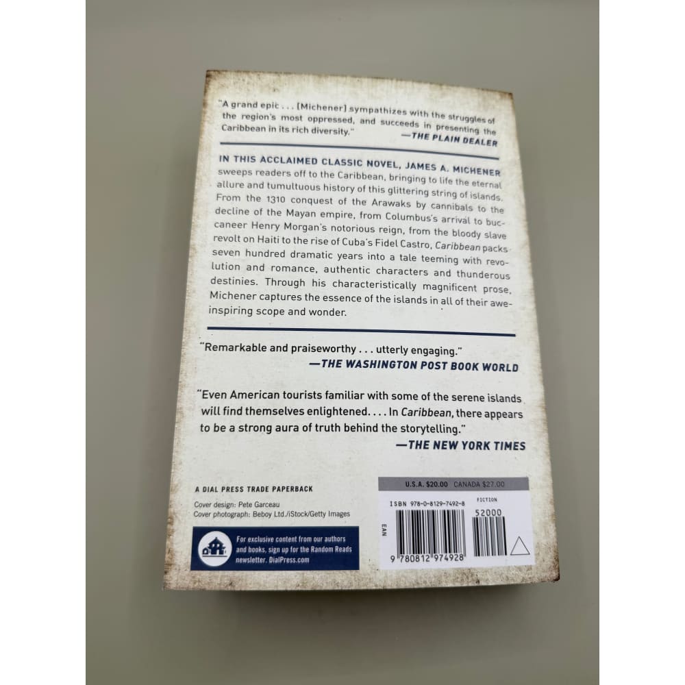 Caribbean by james a. Michener - print books printed media