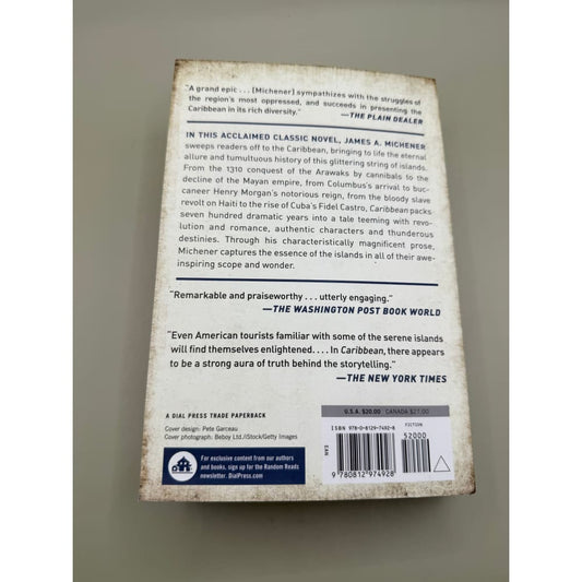 Caribbean by james a. Michener - print books printed media
