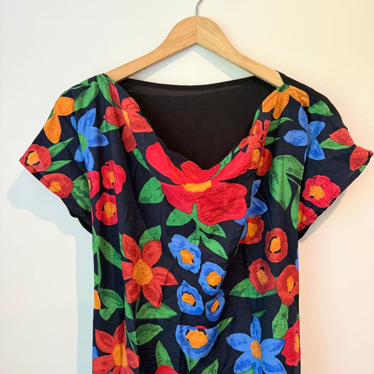 Carly harris size 1 (16-18) turnaround dress floral rrp $245 - dresses top women’s apparel
