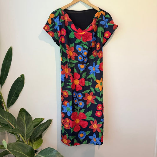 Carly harris size 1 (16-18) turnaround dress floral rrp $245 - dresses top women’s apparel