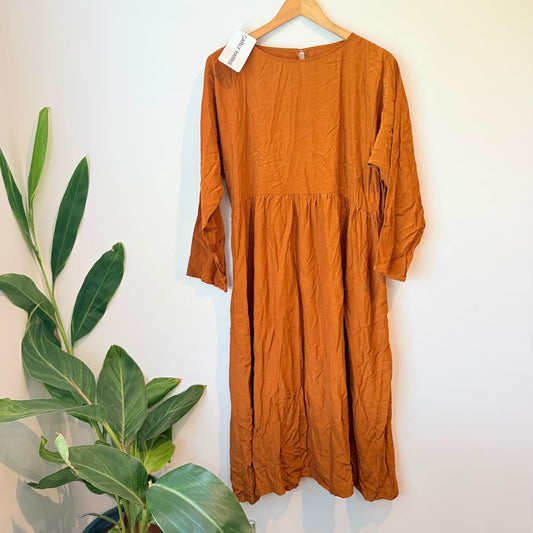 Carly harris size l wintershift dress rust rrp $245 - m - dresses top women’s apparel