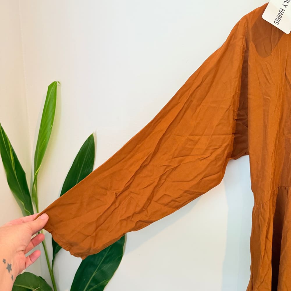 Carly harris size l wintershift dress rust rrp $245 - dresses top women’s apparel
