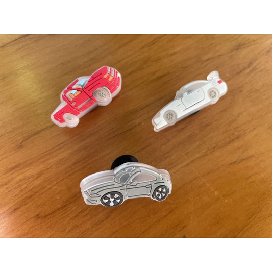 3x cars shoe charms - shoe accessories clogs - shoe accessories - shoe charms fashion accessories