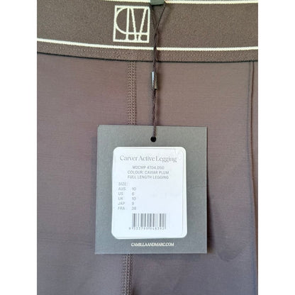 Camilla and marc size 10 caviar plum carver active legging - leggings bottom women’s apparel