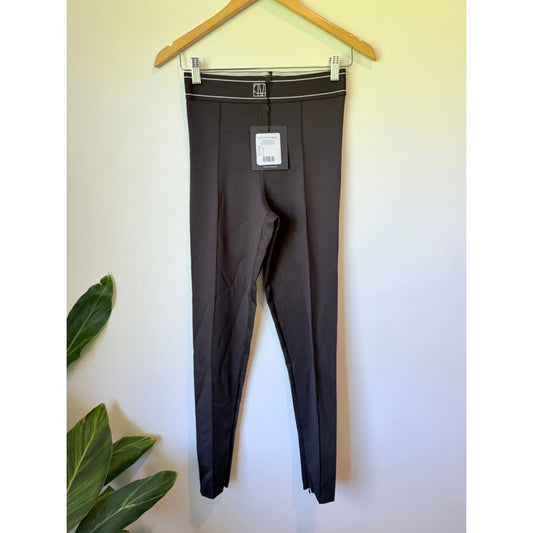 Camilla and marc size 10 caviar plum carver active legging - leggings bottom women’s apparel