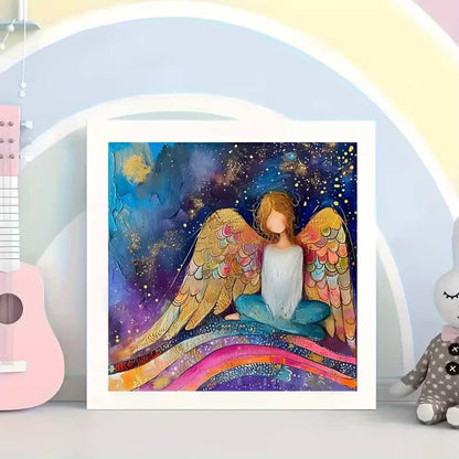 5D Diamond Painting Kit – Colorful Angel 30x30cm