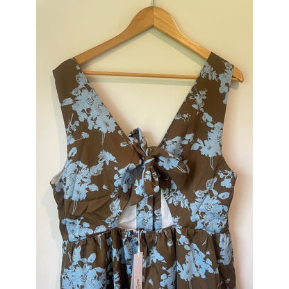 Et alia cecilia sundress blue rose print - large & xl sizes - one-pieces clothing & fashion - designer clearance