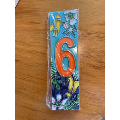 ‘6’ ceramic letterbox / street number - house numbers & letters home & living - outdoor & garden - outdoor garden &