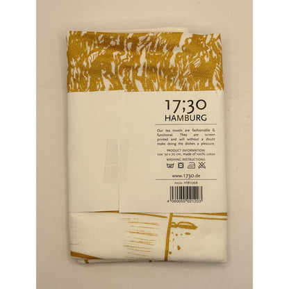 17:30 hamburg screen printed tea towel - kitchen towels home&living materialssports