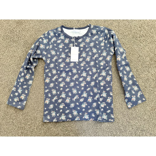 Jamie kay size 7yr mia top - aop sapphire floral - shirts baby clothing