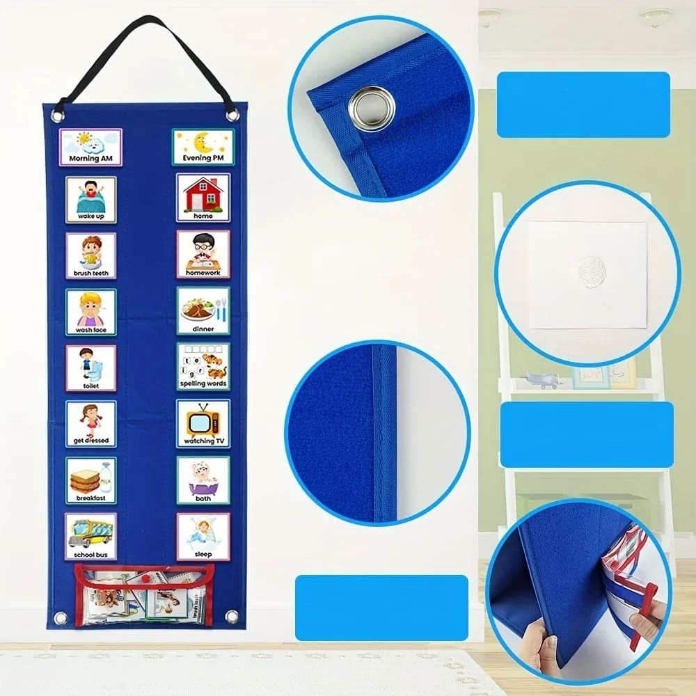 Visual schedule for children - educational toys children’s apparel