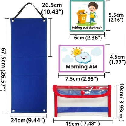 Visual schedule for children - educational toys children’s apparel