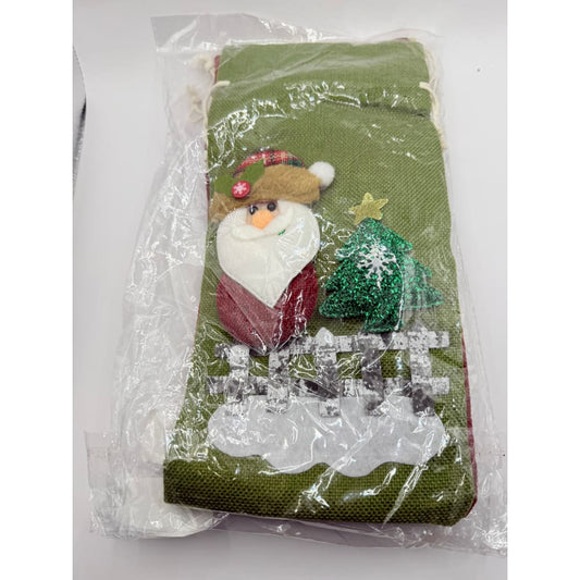 Innovations 4 pack of christmas wine bags - holiday stockings seasonal & holidays decorations