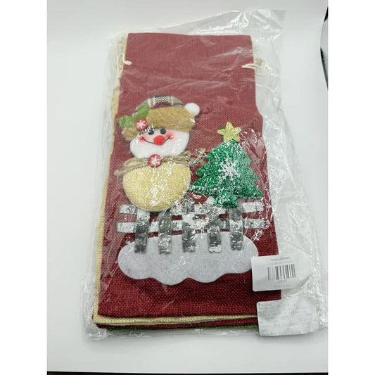 Innovations 4 pack of christmas wine bags - holiday stockings seasonal & holidays decorations