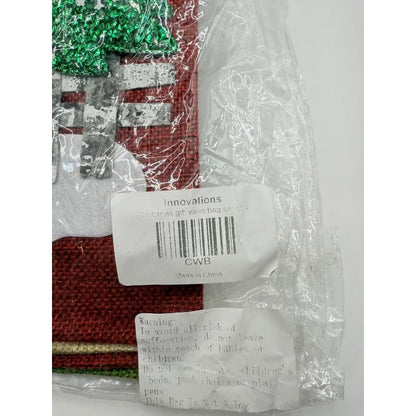 Innovations 4 pack of christmas wine bags - holiday stockings seasonal & holidays decorations