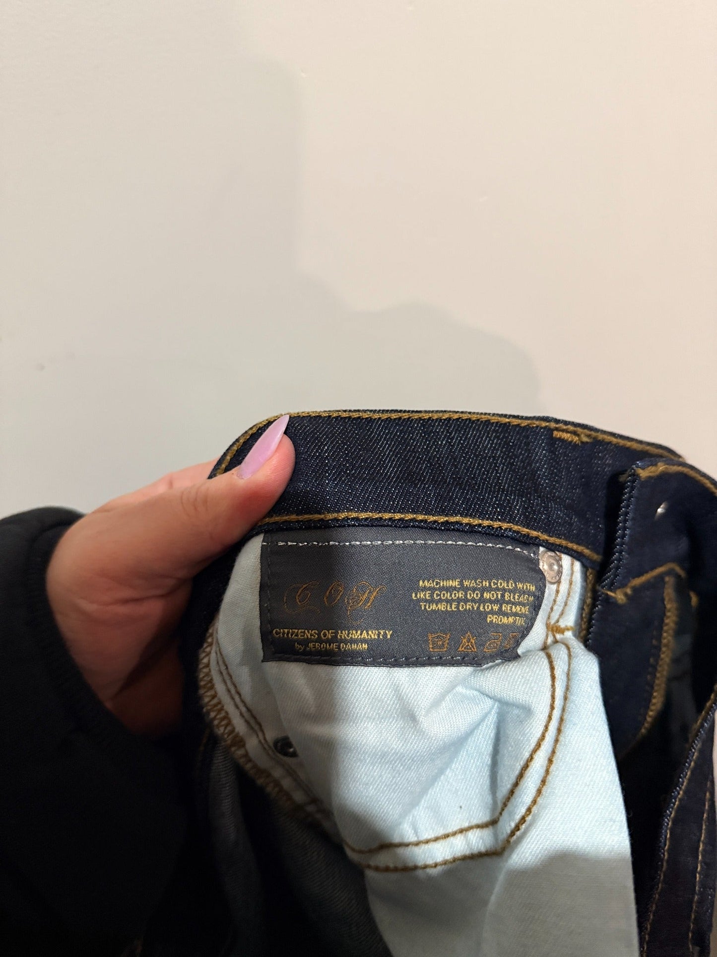 Citizens of Humanity Amber jeans care label