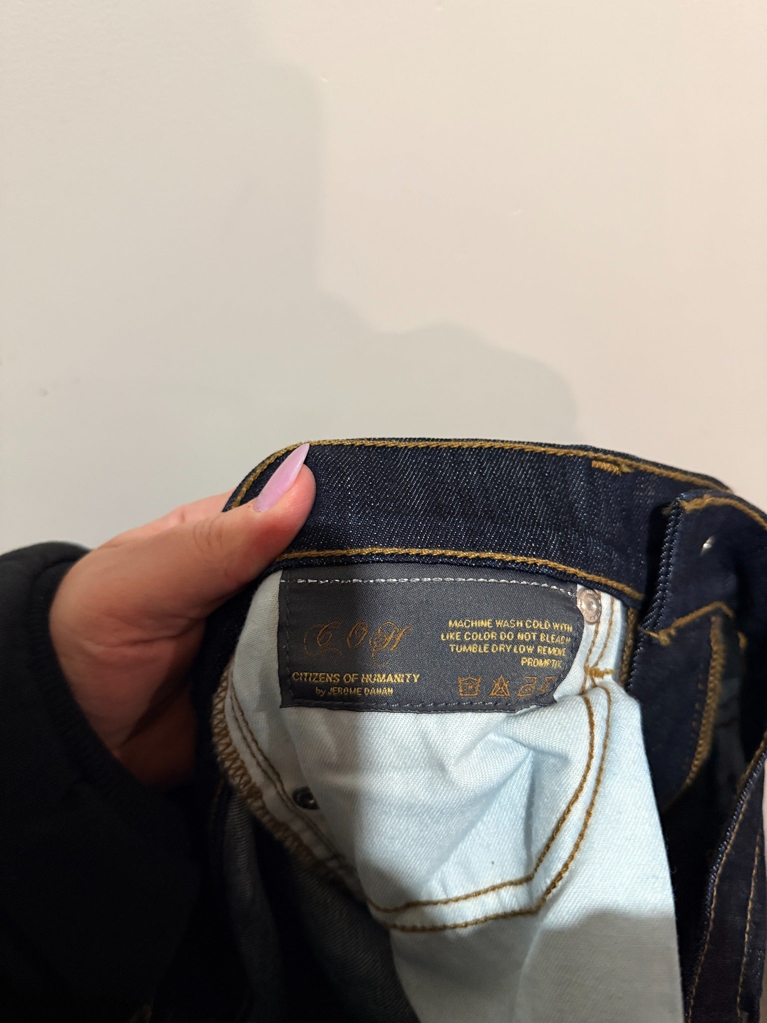 Citizens of Humanity Amber jeans care label