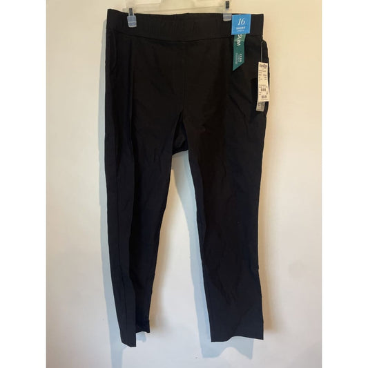 Bnwt city collection size 16 regular cleo fit slim leg pant - black - pants clothing & fashion - pants women’s apparel