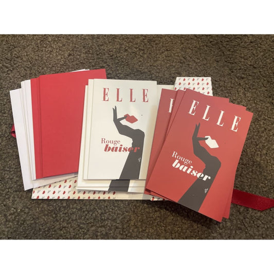 Pack of 10x clairefontaine elle notecards & envelopes - notebooks & notepads stationery stationery
