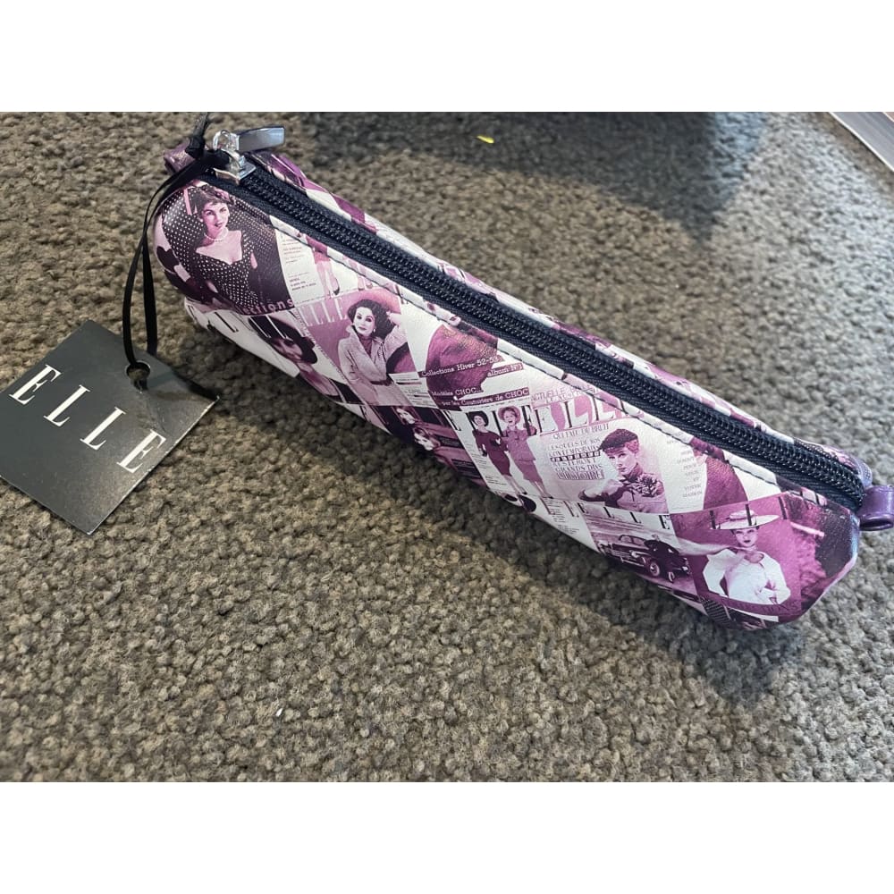 Clairefontaine elle slimline pencil case - purple - pen & pencil cases accessories - stationery stationery