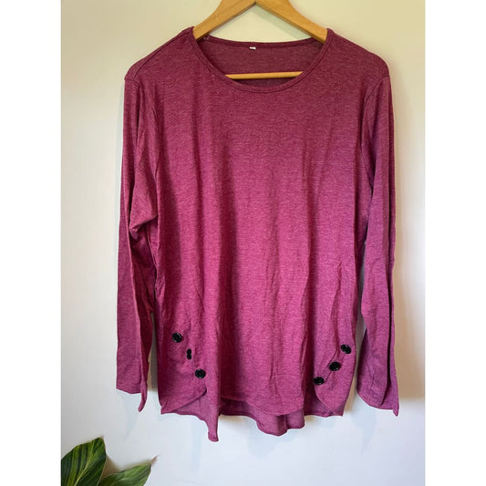 Classic long sleeve top size l - clothing tops clothing & fashion - long sleeve - top women’s apparel