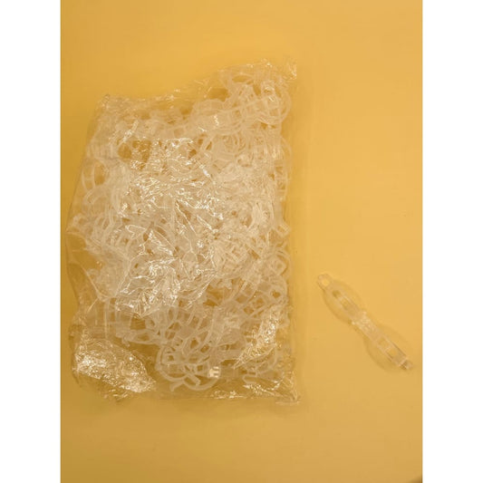 Bulk pack clear plastic plant support clips - ribbons & trim stationery