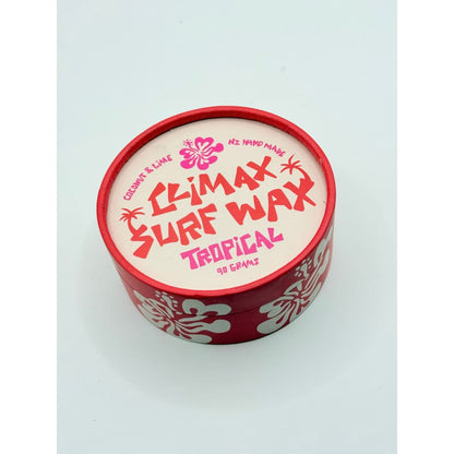 Climax surf wax tropical - coconut & lime scent 90 grams - surfboard wax sports
