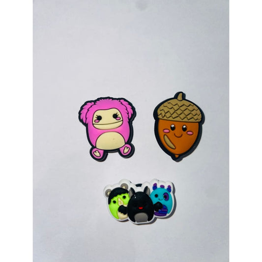 3x squishmallows themed shoe charms - shoe accessories clogs - shoe accessories - shoe charms fashion accessories