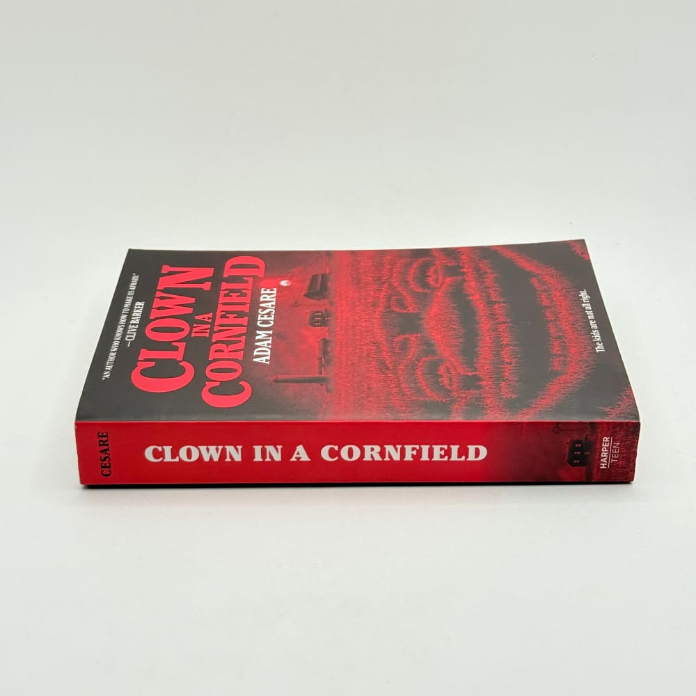 Clown in a cornfield by adam cesare - print books what’s new printed media