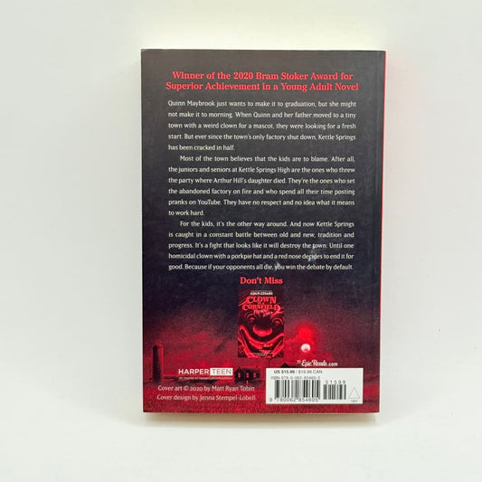 Clown in a cornfield by adam cesare - print books what’s new printed media