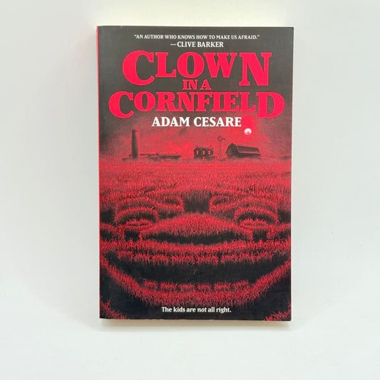 Clown in a cornfield by adam cesare - print books what’s new printed media