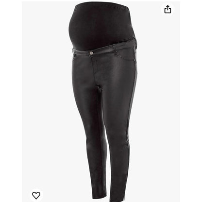 Yours bump it up size 30-32 maternity coated jeggings - 30 - maternity clothing bottom - clothing & fashion - leggings