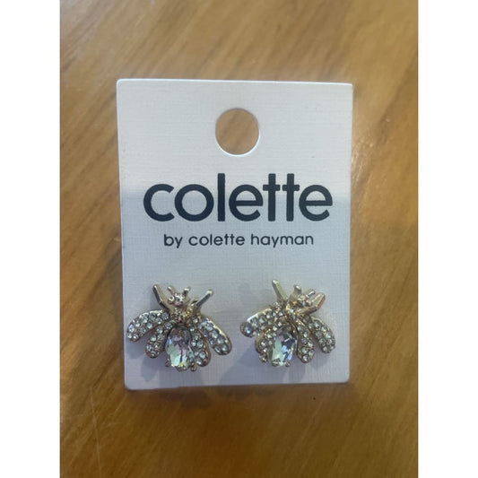 Colette hayman earrings - crystal wasp stud - earrings earrings - jewelry fashion accessories