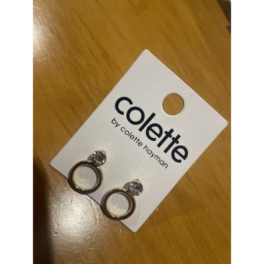 Colette hayman earrings – brand new – assorted styles available - hoop with crystal - style 1 - earrings earrings
