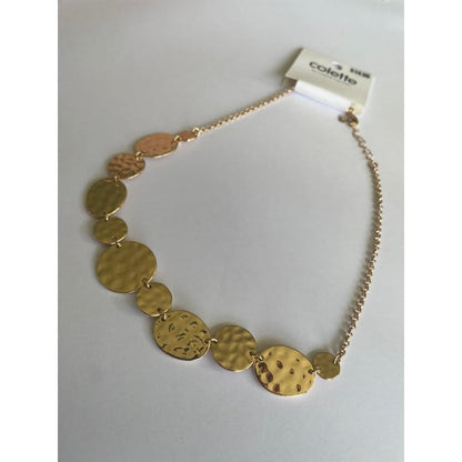 Colette hayman necklace – brand new – multiple stylish variants available - metal disc short - necklaces jewelry