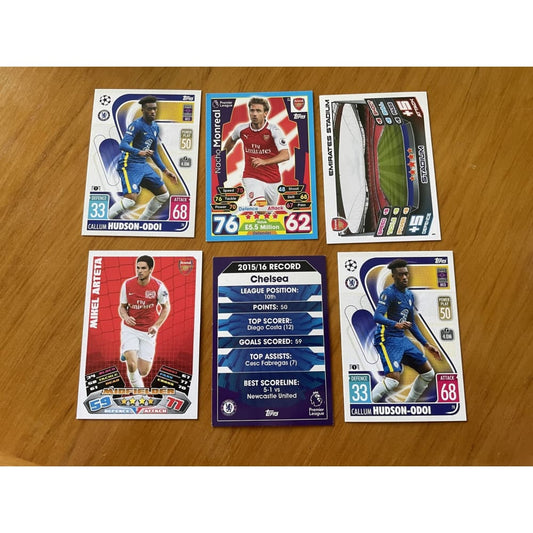 6x topps football trading cards - collectible trading cards collectible - condition: used - toys toys