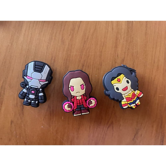 3x comic hero shoe charms – brand new – fun add-ons for crocs & kids’ shoes - 1 - shoe accessories clogs - shoe