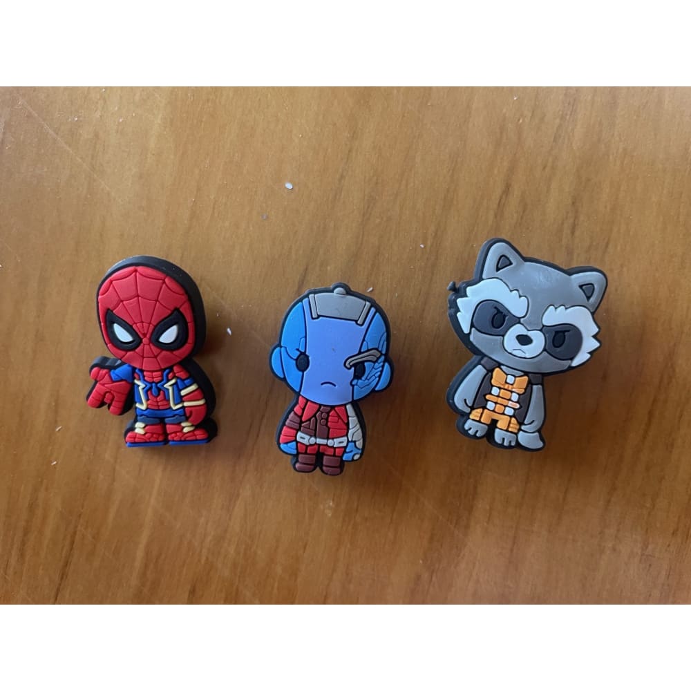 3x comic hero shoe charms – brand new – fun add-ons for crocs & kids’ shoes - 2 - shoe accessories clogs - shoe