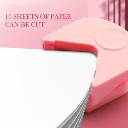 Pink corner cutter - craft cutters & embossers stationery