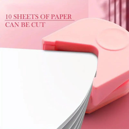 Pink corner cutter - craft cutters & embossers stationery