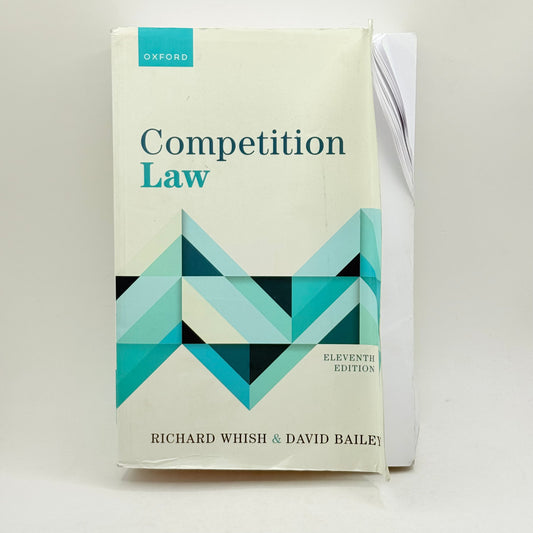 Competition law eleventh edition by richard whish & david bailey - print books condition: used - what’s new