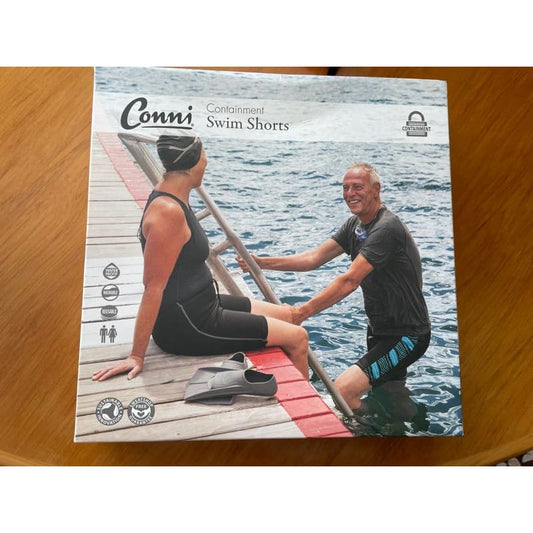 Conni adult containment swim shorts - aztec - xs - adult diapers adult diapers - diapers - health and wellness health