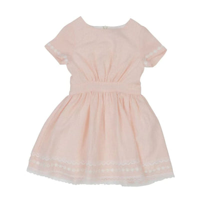 Arthur ave size 2 gingham & lace dress - pink - dresses baby clothing