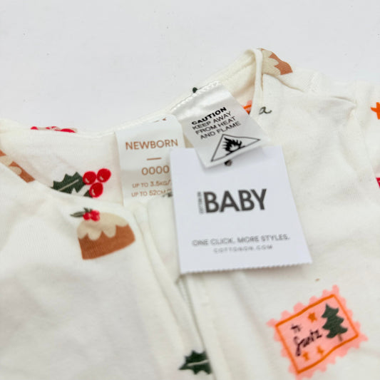 Cotton on baby christmas romper newborn 0000 - baby one-pieces baby clothing