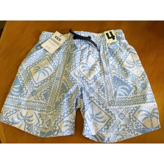 Cotton on kids bailey board shorts – size 4 - swim trunks baby clothing