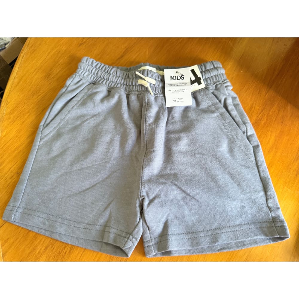 Cotton on kids henry slouch shorts – size 4 - steel core - baby & toddler bottoms baby clothing